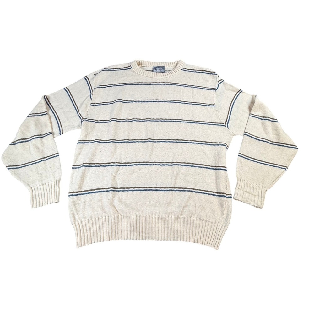 Vintage Sweater Size‎ XL Le Tigre Striped Made in USA
